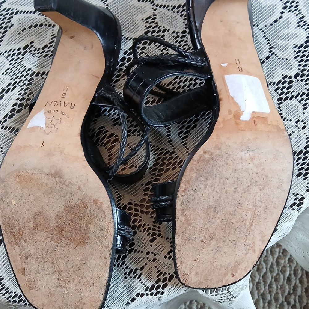 Brighton Black Sandals with Glossy Straps - Picture 6 of 9
